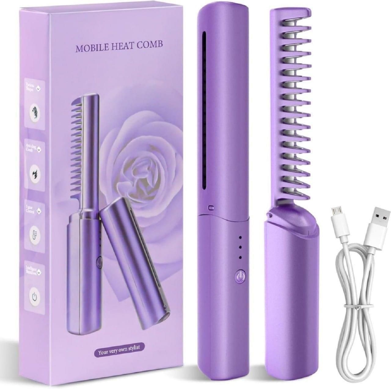 Rechargeable Meneflix Portable Mini Hair Straightener Cordless