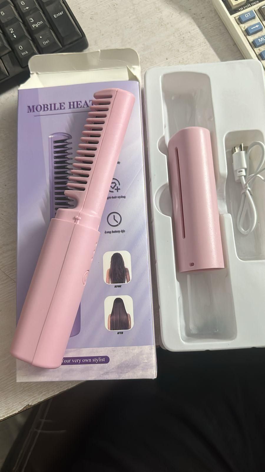 Rechargeable Meneflix Portable Mini Hair Straightener Cordless